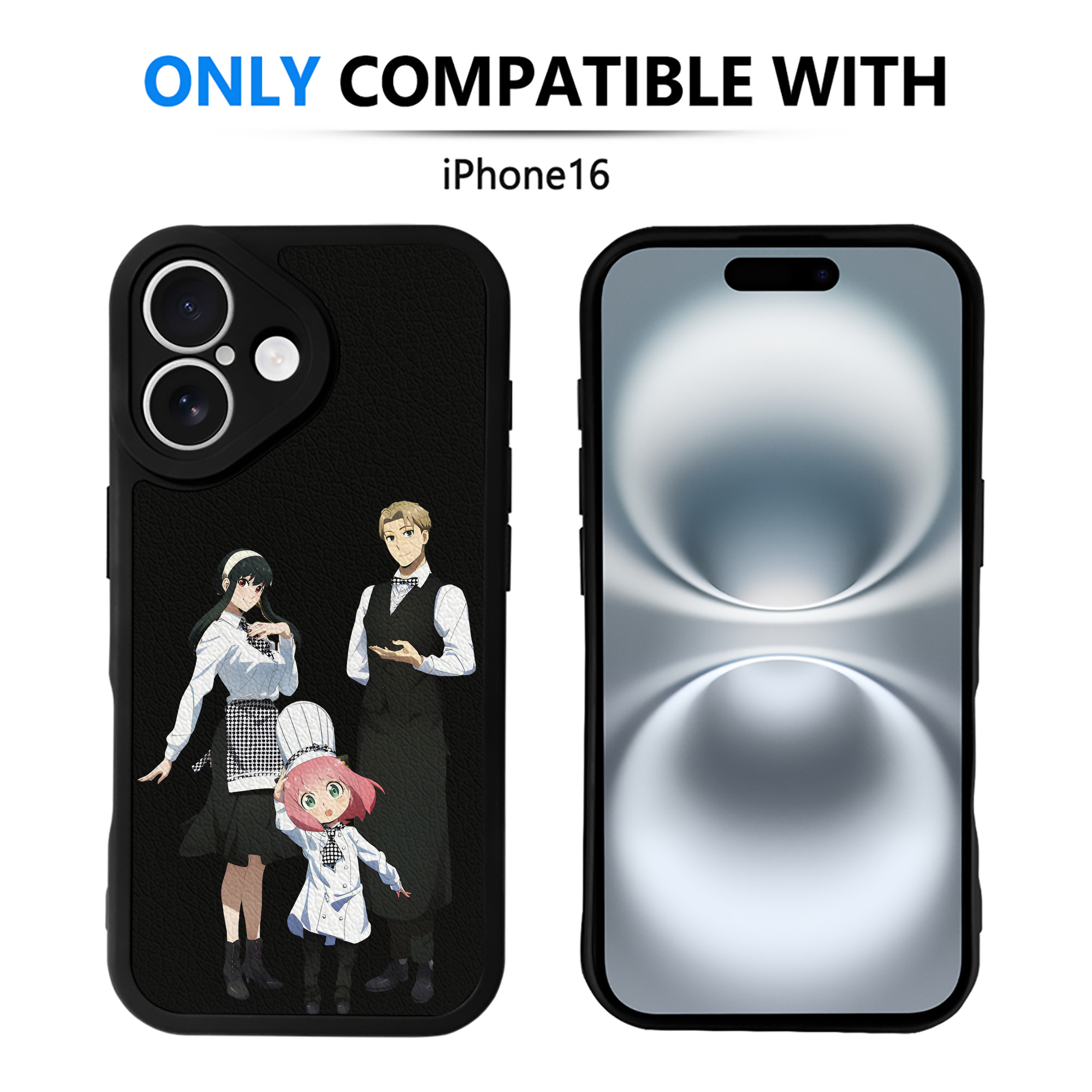 （画像用） SPY×FAMILY间谍家家酒 【iPhone 16シリーズ対応】シリコンスマホケース（レザー調） 材質：シリコン